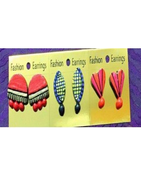 Handpainted Terracotta Jewellery – Ear rings Handpainted Terracotta Jewellery – Ear rings